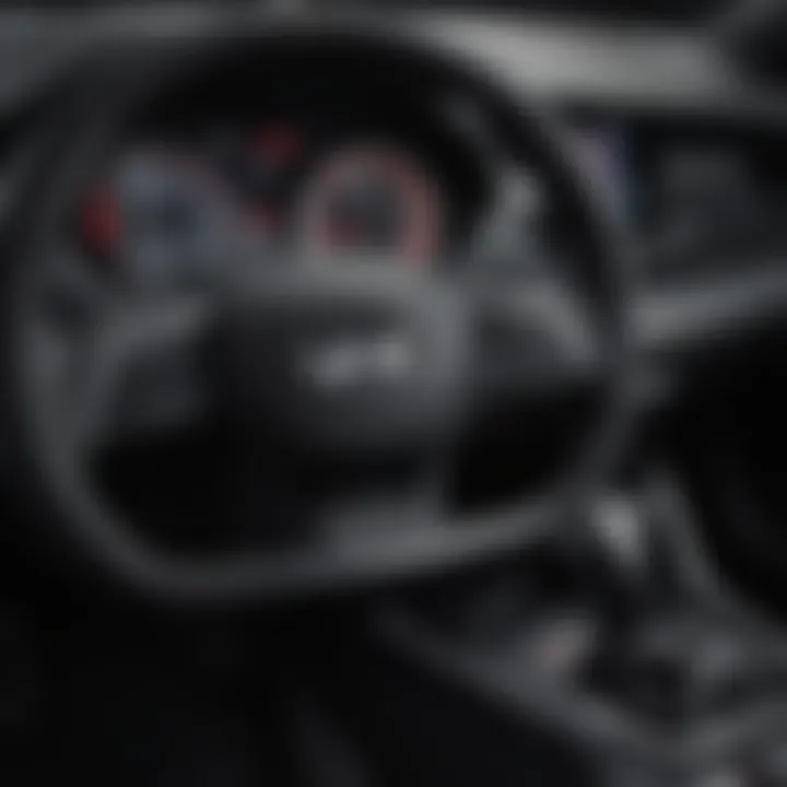 Close-up of Hyundai Veloster's dashboard and controls