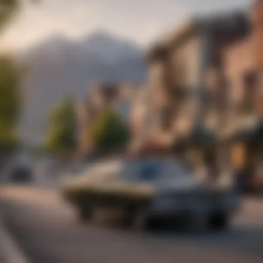 A scenic view of Provo, Utah showcasing local neighborhoods and landmarks.