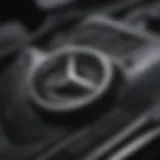 Detailed view of a Mercedes manual showcasing key features