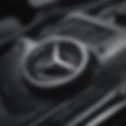 Detailed view of a Mercedes manual showcasing key features