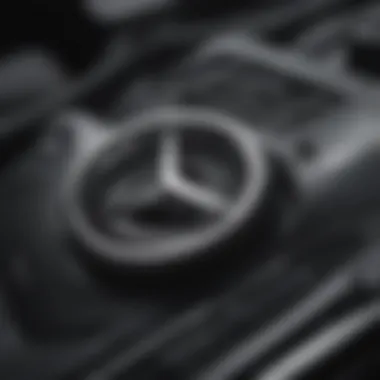 Detailed view of a Mercedes manual showcasing key features