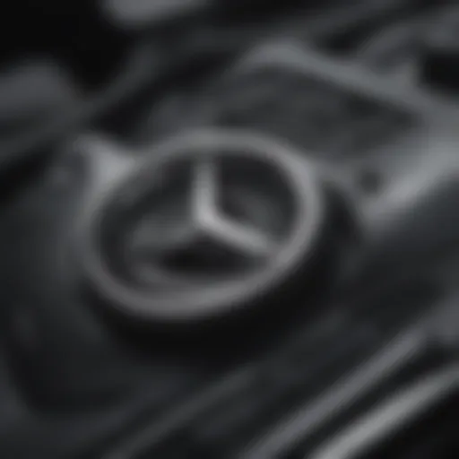 Detailed view of a Mercedes manual showcasing key features