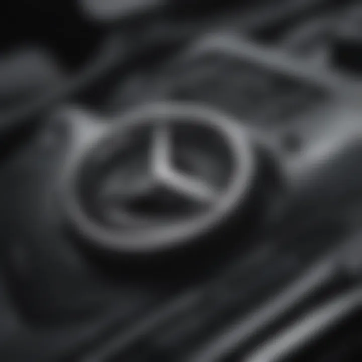 Detailed view of a Mercedes manual showcasing key features