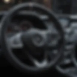 Elegant Mercedes steering cover showcasing premium leather texture