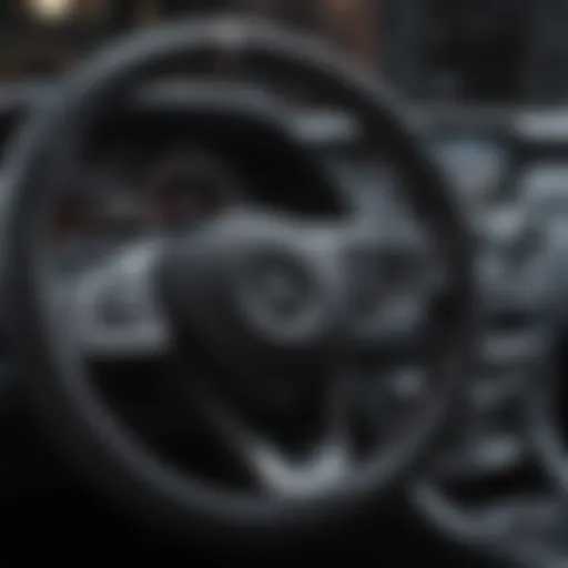 Elegant Mercedes steering cover showcasing premium leather texture