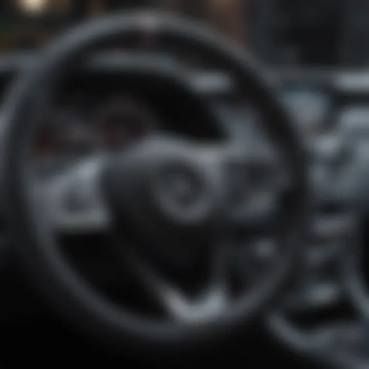 Elegant Mercedes steering cover showcasing premium leather texture