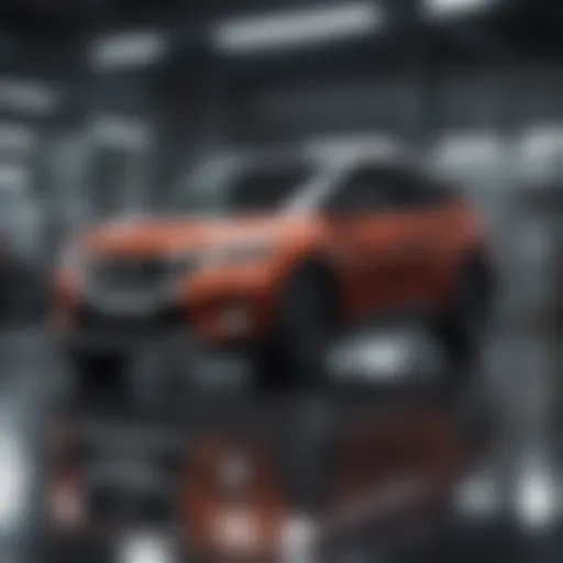 Nissan vehicle undergoing inspection for safety recalls