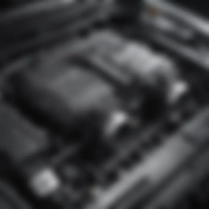 Close-up of Volkswagen Passat GT engine bay showcasing tuning components