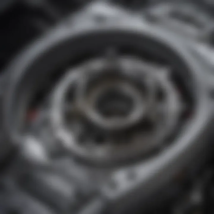 Close-up view of a Prius transmission component