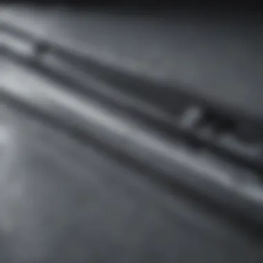 Sleek Design of Rain X Beam Wiper Blades Close-up view of Rain X beam wiper blades showcasing their sleek design and construction.
