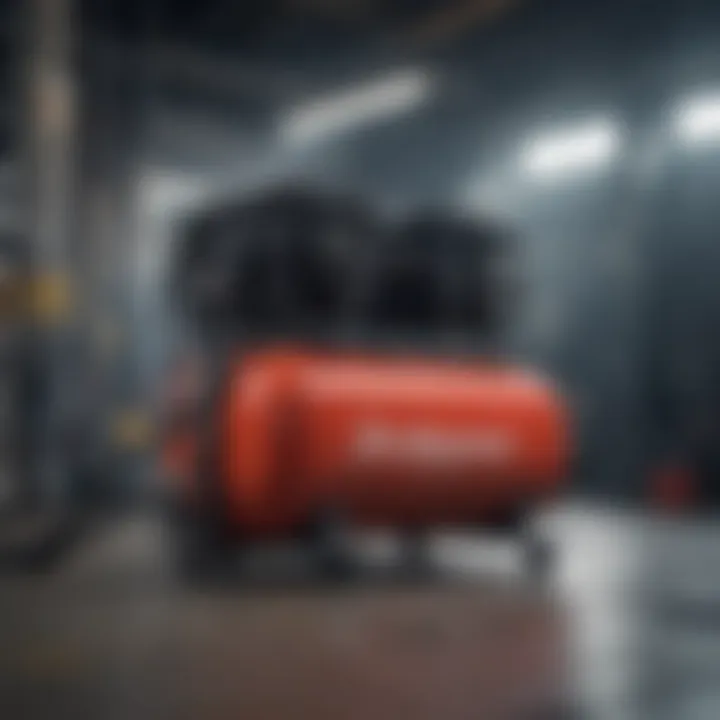 An industrial setting using air compressors for various applications