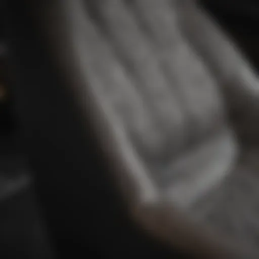 Detailed view of a seat shield seat cover showcasing its texture and design.