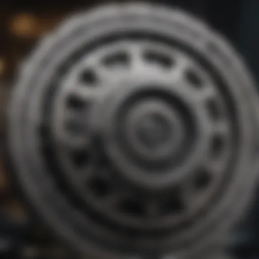 Close-up view of SEC gear showcasing its intricate design and craftsmanship.