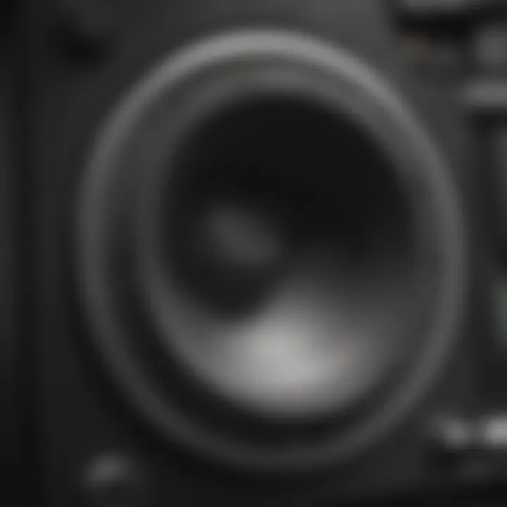 Detailed view of the speaker system in the 2020 Silverado 1500