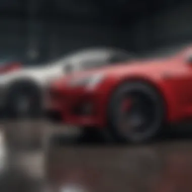 Comparison of Tesla Wheel Kits Side-by-side comparison of Tesla wheel kits, illustrating performance differences and aesthetics