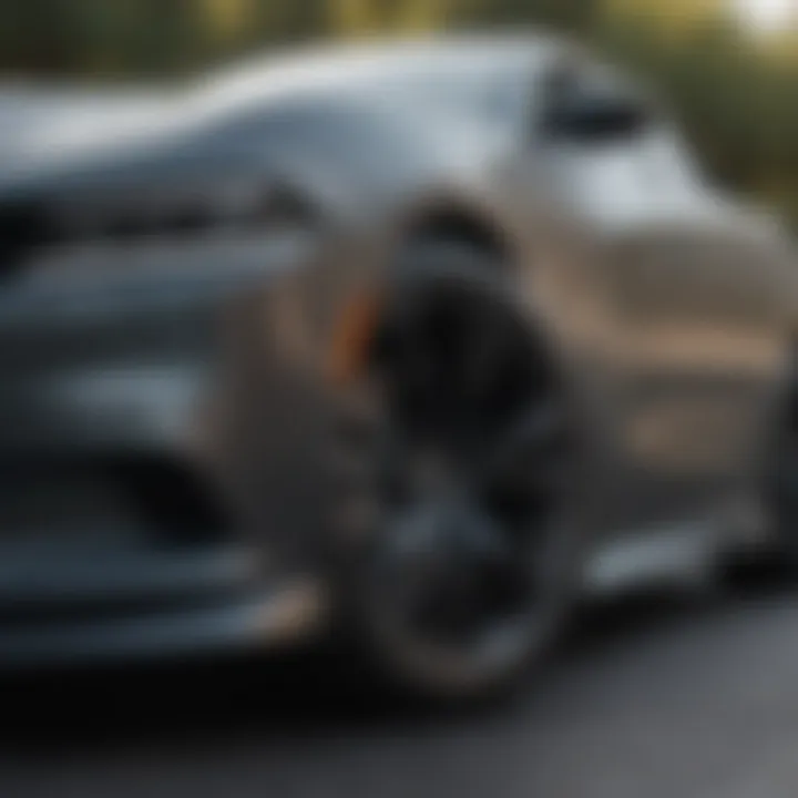 Diagram illustrating the aerodynamic benefits of a Charger front lip