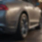 Close-up view of a car surface showing scratches