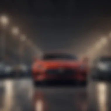 Illustration of GM Certified vehicles lined up, showcasing the range of options available.