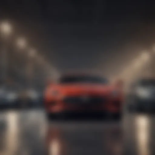 Illustration of GM Certified vehicles lined up, showcasing the range of options available.