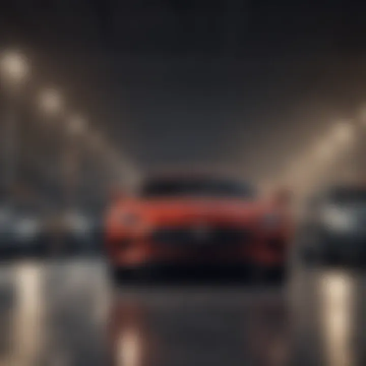 Illustration of GM Certified vehicles lined up, showcasing the range of options available.