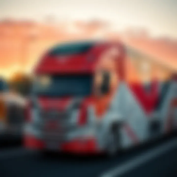 Truck Wrap Design Concepts Design software displaying truck wrap concepts