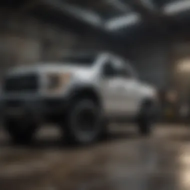 Interior of the Ford Raptor highlighting advanced technology