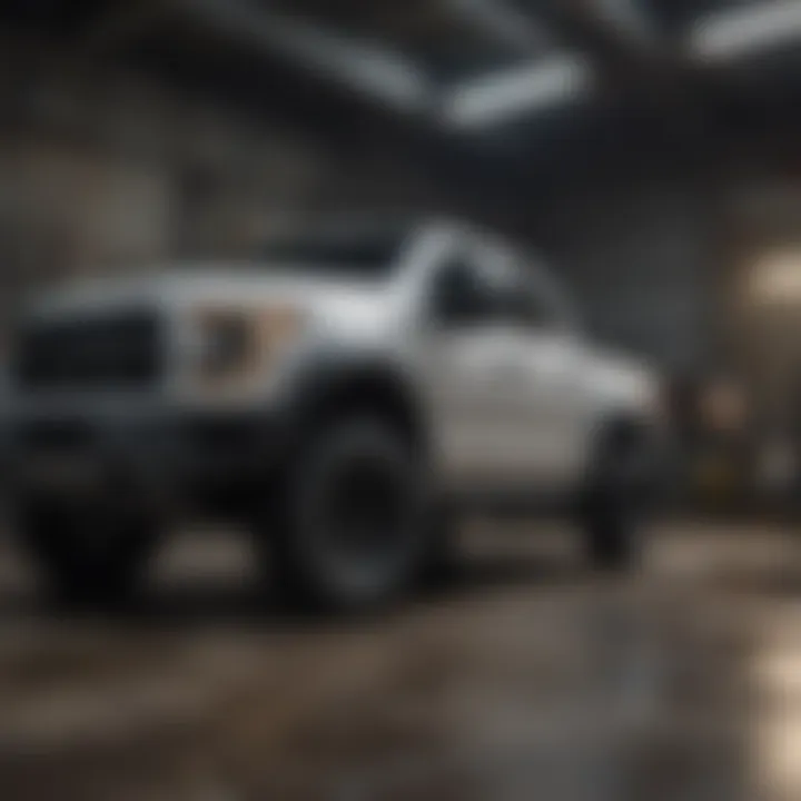 Interior of the Ford Raptor highlighting advanced technology