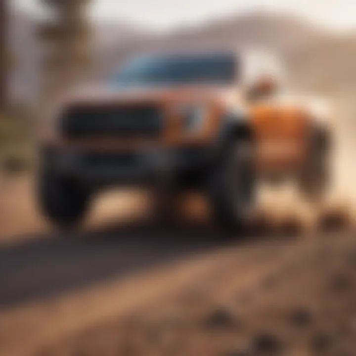 Ford Raptor in action demonstrating its performance capabilities