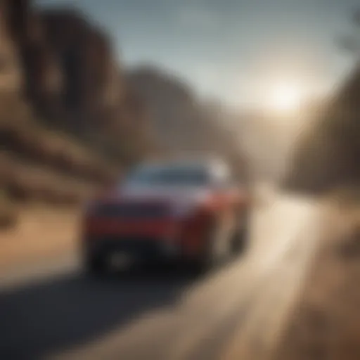 Jeep Grand Cherokee on a scenic highway