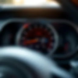 Close-up view of the Jeep Wrangler digital speedometer showcasing advanced technology.