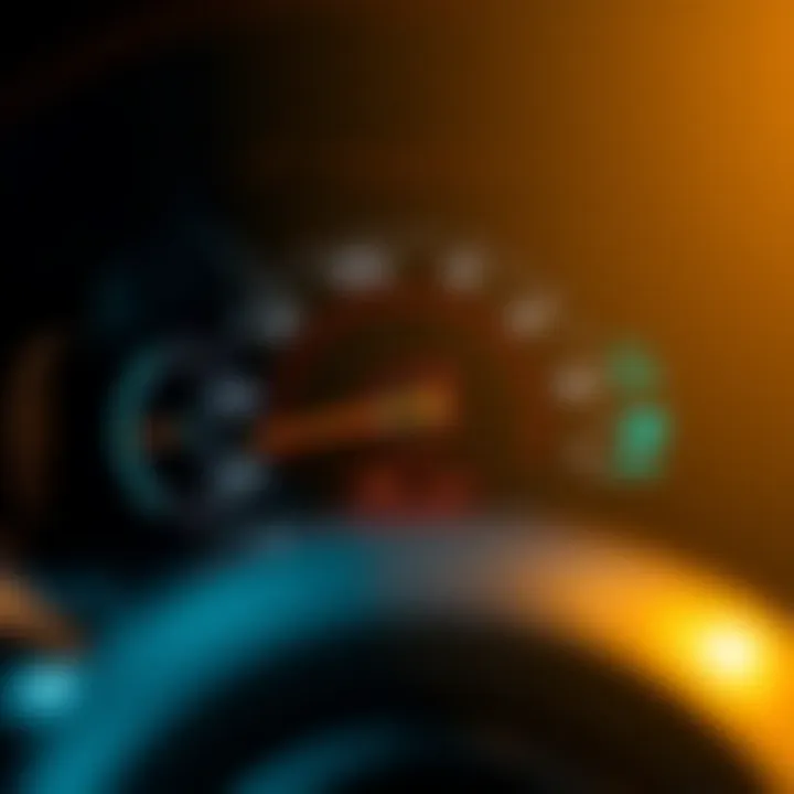 Illustration depicting the integration of the digital speedometer with other vehicular systems.