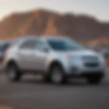 Graph comparing fuel efficiency of the 2012 Chevy Equinox with competitors