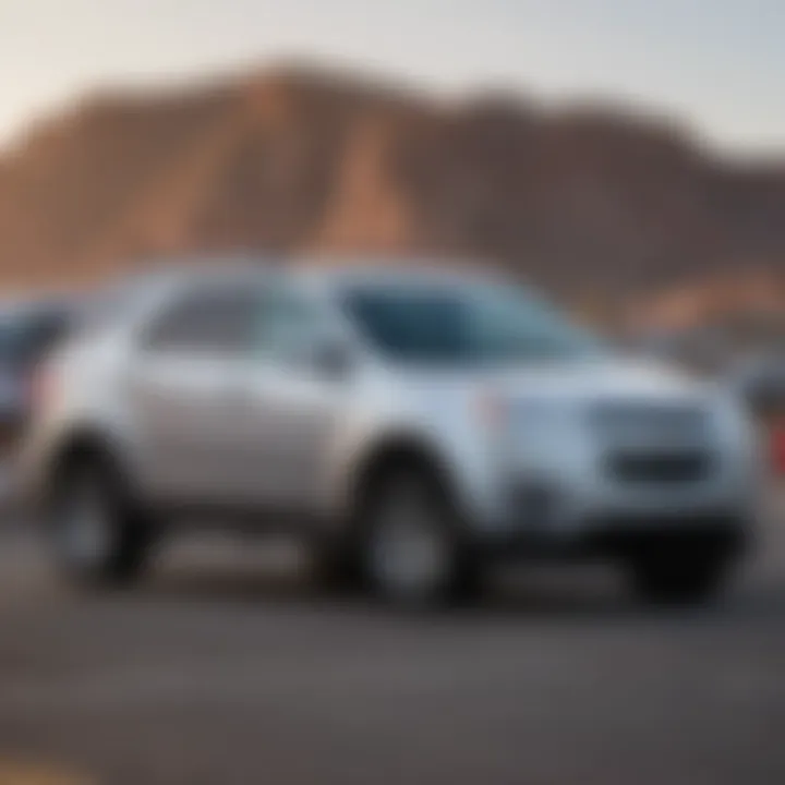 Graph comparing fuel efficiency of the 2012 Chevy Equinox with competitors