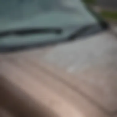 Detailed view of 2010 Ford Fusion Hybrid windshield wipers