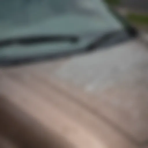 Detailed view of 2010 Ford Fusion Hybrid windshield wipers