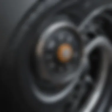 Detailed View of Tire Pressure Valve Close-up of a tire pressure valve showcasing its design and functionality