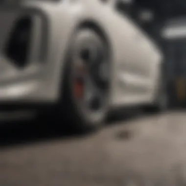 Comparison of different tire sizes fitted on a 2018 Kia Stinger.