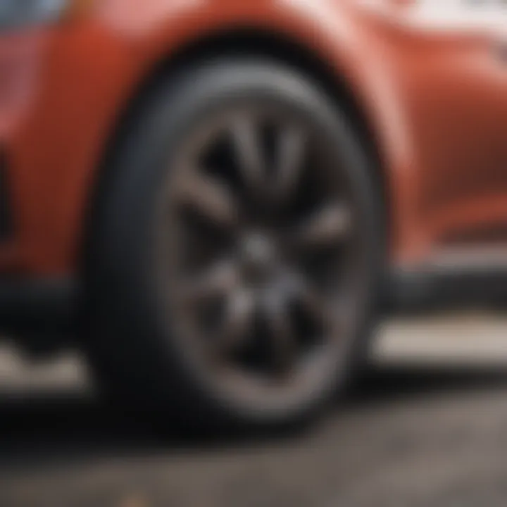 Visual representation of tire handling dynamics