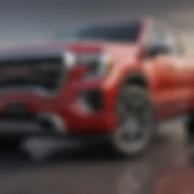 Side profile of a 2019 GMC Sierra 1500 Denali showcasing its wheels