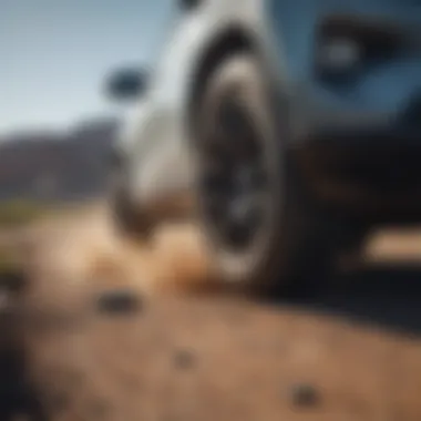 Illustration showing the effects of tire size on vehicle dynamics