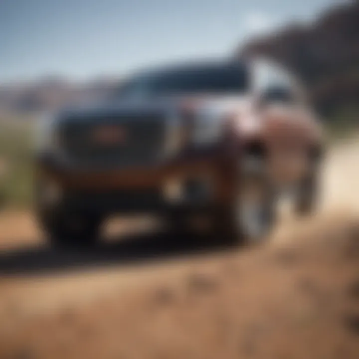 2015 GMC Yukon on rough terrain demonstrating tire performance