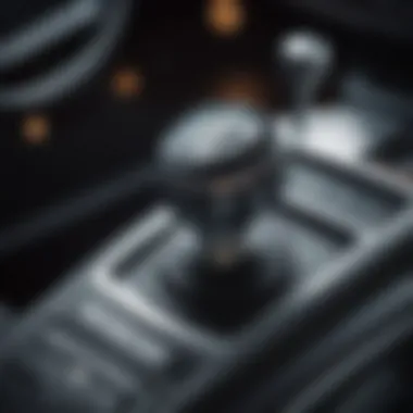 Close-up of VW Beetle gear shifter