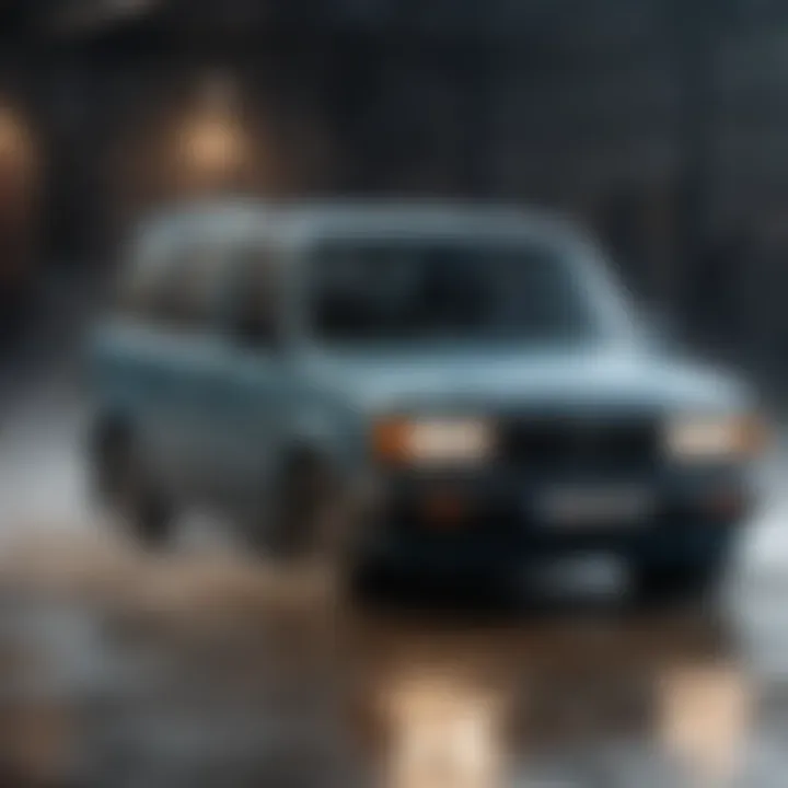 Diagram illustrating types of water damage in vehicles