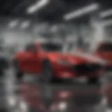 Mazda engine ready for oil change