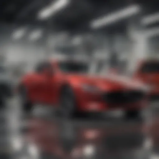 Mazda engine ready for oil change