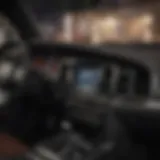 Dodge Charger interior with upgraded radio