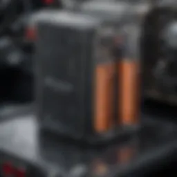 Cutaway view of an advanced battery design showcasing innovative technology