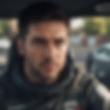 A visual representation of a driver completing an online defensive driving course.