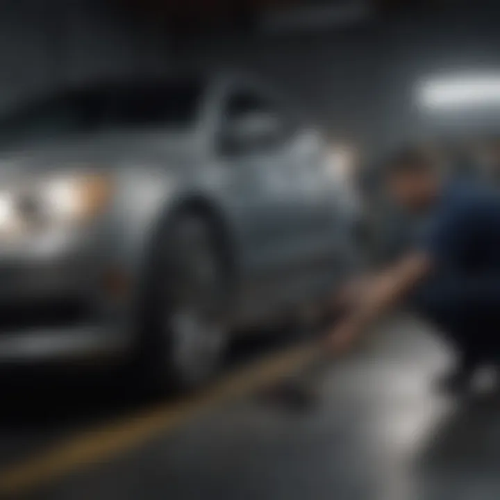 Visual representation of car maintenance