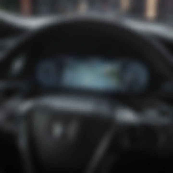Dashboard view displaying the technological features of the Honda Accord wagon